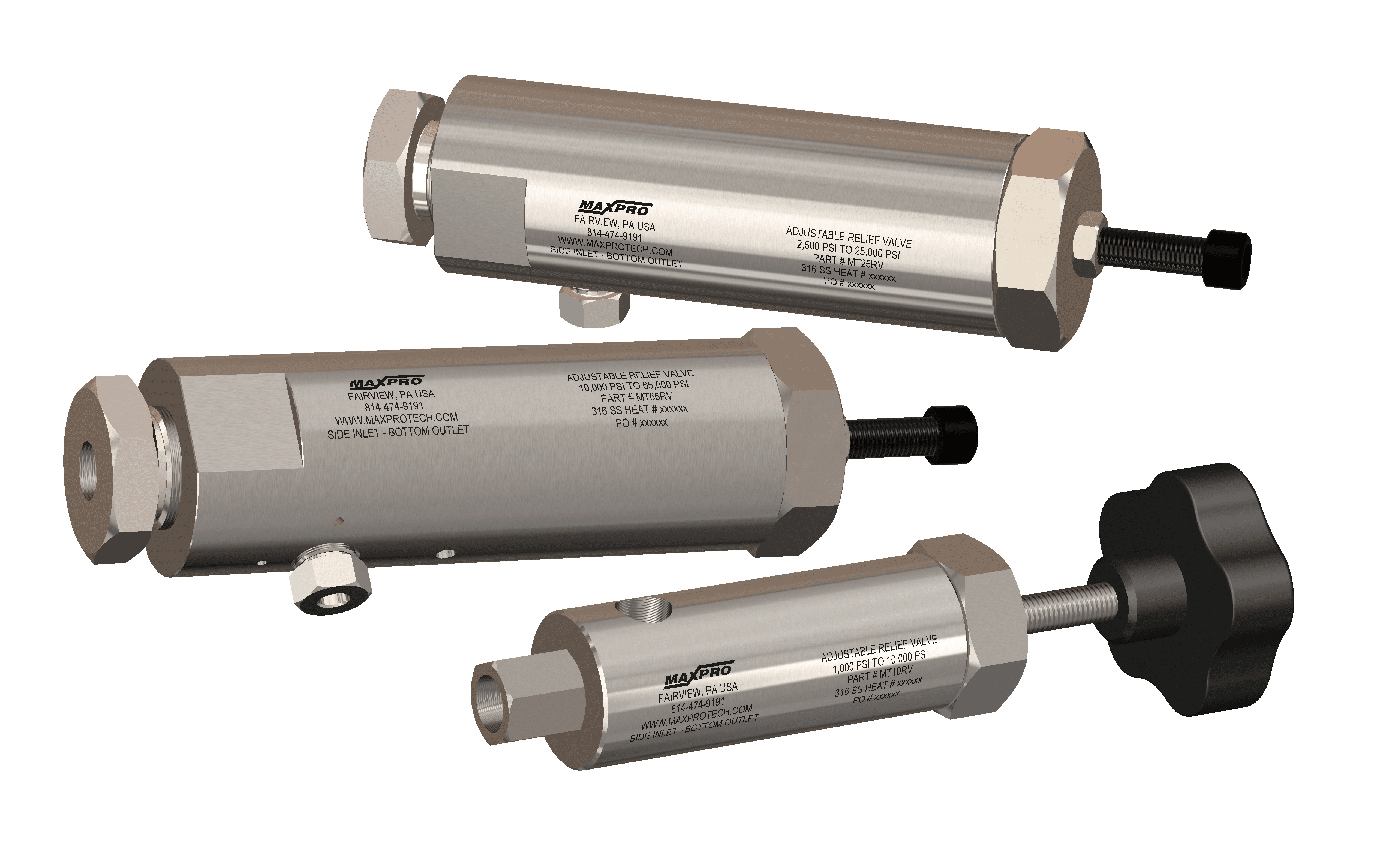 High-Pressure Relief Valves